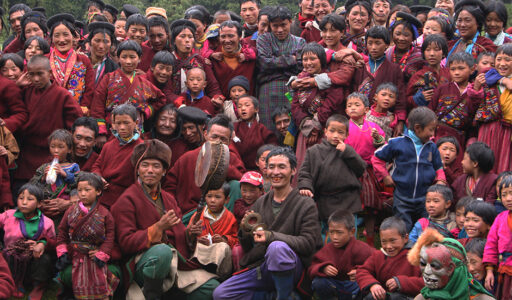 People from Merak and Sakteng during their annual Festival, Eastern Bhutan